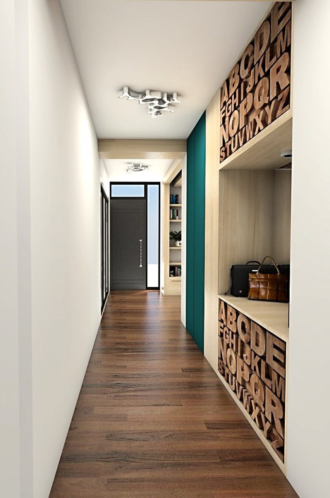 long hallway design Black Fox Interiors